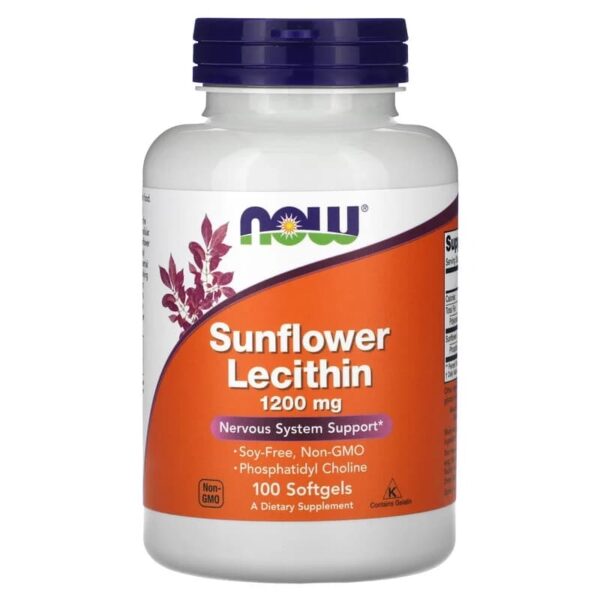 Sunflower Lecithin 1200 mg 100 Softgels web